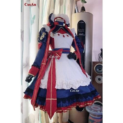 Game Honkai Impact 3 Theresa Apocalypse Cosplay Costume Lovely Elegant Maid Outfit Activity Party Role Play Clothing Custom-Make