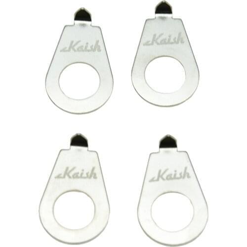 KAISH 4pcs Chrome LP Guitar Knobs Pointer Plate Knob Indicator for Epiphone Les Paul