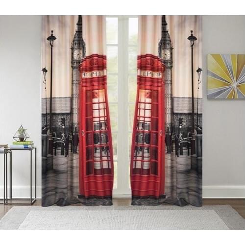 Kozzy Home RFE155 Satin Printed Single Wing Backdrop Curtain 135x270 cm