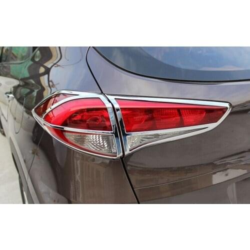 2015-2017 Tail Light Cover For HYUNDAI Tucson Chrome Accessories abs Cars Parts For HYUNDAI Tucson 4pcs