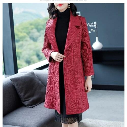 HOT SELLING Miyake fashion Fold Solid color turn-down collar long-sleeved covered Add cotton Windbreaker IN STOCK