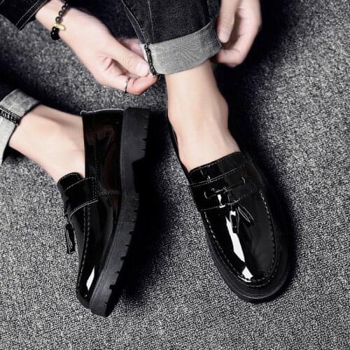 2021 Leather Mens Autumn Mens Shoes Soled Casual Zapatillas Hombre Chaussure Homme