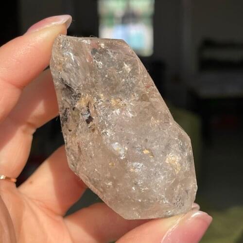 Natural Mozambican Diamond Quartz Crystal Stone Raw Gemstone Rough Specimen Minerals Healing Stone Home Decoration