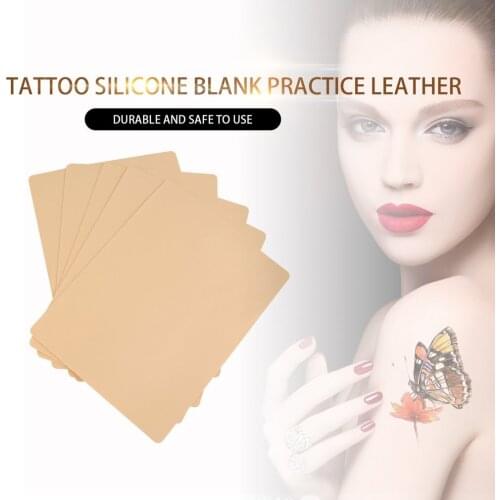 New 5pcs Permanent Makeup Eyebrow Lips 20 x 15cm Blank Tattoo Practice Skin Sheet for Needle Machine Supply Kit