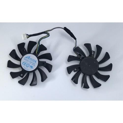 Neue Original 75mm APISTEK GA81O2U GA8102U PFTB DC 12 V 0.38A 4Pin Graphics Grafikkarte Kuhlung Daul Fan