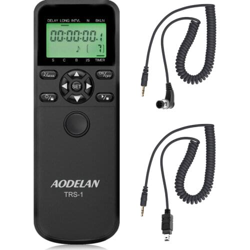 AODELAN Camera Shutter Release Timer Remote Control for Panasonic D-GH5, D-GH5S, DC-G9, Replace DMW-RSL1; For Olympus E-M1, E-M5