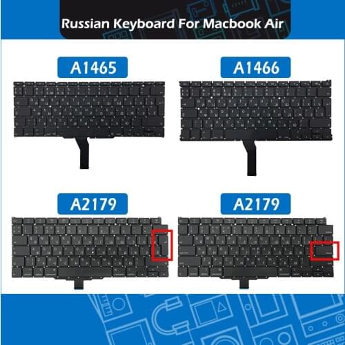 Laptop A1465 A1466 A2179 Русская раскладка клавиатуры Russian Keyboard For Macbook Air 11" 13" 2011-2020 Keyboards Replacement
