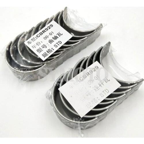 Motorcycle 1 sets STD connecting rod bearing Connecting rod tile & crankshaft tile / Shell For Honda CBR929 2000-2001 CBR 929