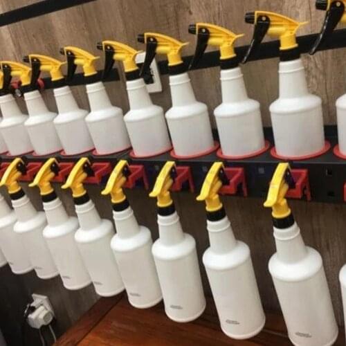 Spray Bottle Storage Rack 5 Hole Abrasive Material Hanging Holder Auto Cleaning Detailing Tools Hanger Car Beauty Shop Accessory