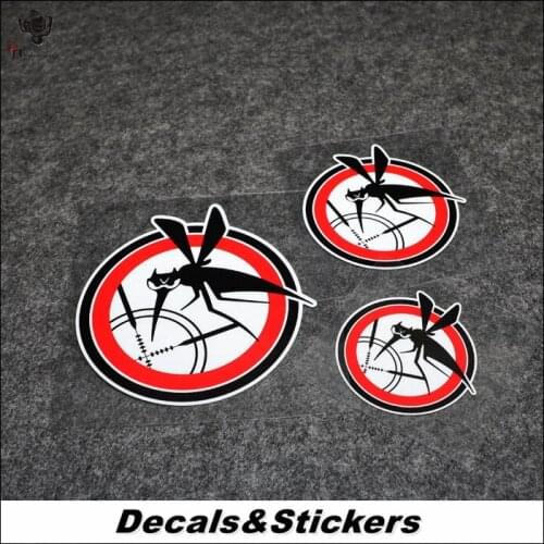 NO.L134 Mosquitoes Aimed 3M Reflective Modified Stickers Car Glass Waterproof MOTO GP Decals Racing Motorcycle