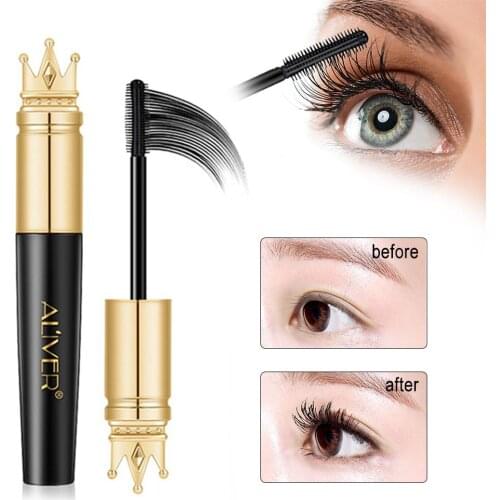 Crown 4D Mascara Long Thick Curling Eyelash Makeup Tool Waterproof Anti-fouling And Allergy Pure Plant Formula Beauty Products