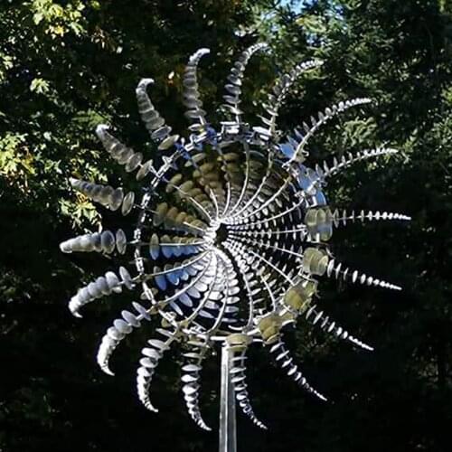 Unique Wind Catchers Yard Patio Lawn Decoration And Magical Autumn Decor 2021 Metal Windmill Wind Spinners Outdoor Garden