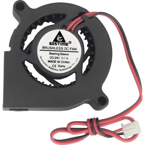 Gdstime 5 Pcs Good Quality DC 24V 50mm Blower Fan 50x50x20mm 1.97 inch 5cm PC Cooler Centrifugal Turbo Fan 5020 CPU Cooling Fan