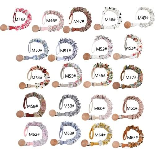 Baby Infant Cotton Pacifier Clip for Newborn Teething Soother Chew Dummy Chains BX0D