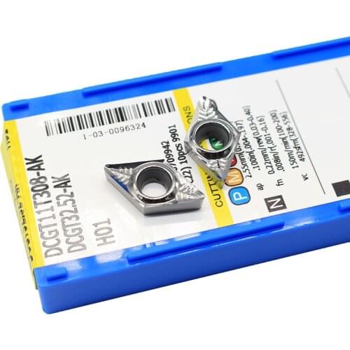 10pcs DCGT11T308 AK H01 DCGT32.52 turning tool Aluminum cutter blade Insert Cutting Tool CNC Tools AL +TIN Alloy wood