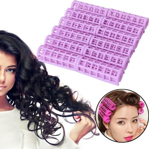 12PCS DIY Hair Salon Curlers Rollers Tool Soft Small Hairdressing Tools New