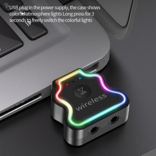 2 in 1 Wireless Bluetooth 5.0 Receiver Transmitter Adapter 3.5mm Jack For Car Music Audio Aux A2dp Headphone Reciever Handsfree