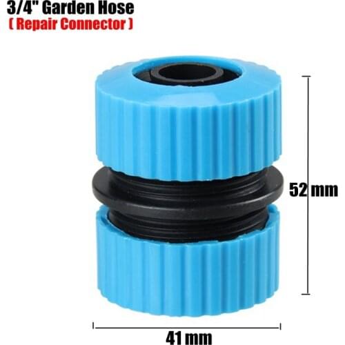 3/4" Hose Repair Connector Hi-Quality ABS Garden Water Connectors Gardening Irrigation Water Gun Quick Connector