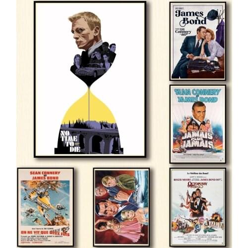 31 Designs James Bond 007 Whitepaper Poster Home Decal Art Painting Funny Wall Sticker for Coffee House Bar 2