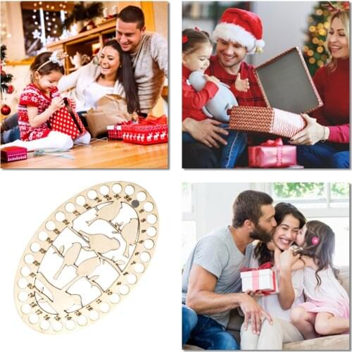 32 Positions Embroidery Thread Organizer Wood Cross Stitch Floss Holder Row Line Storage Tool Sewing Accessories