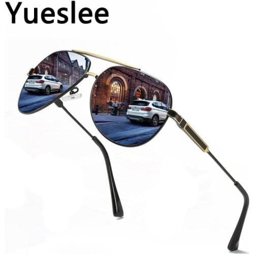 49631 Metal Circular Polarized Light Luxury Sunglasses Men Women Fashion Shades Uv400 Vintage Glasses Men Sunglasses