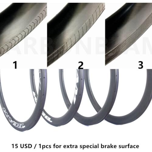 700c rims road V brake surface T700 and T800 Special reinforced braking surface, HTG 255 ° braking surface