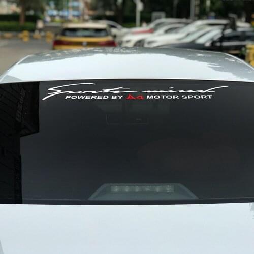 90*12CM Car Reflective Vinyl Decoration Decals Front Rear Windshield Sticker For Audi A4 B5 B6 B7 B8 B9 Auto Accessories Styling