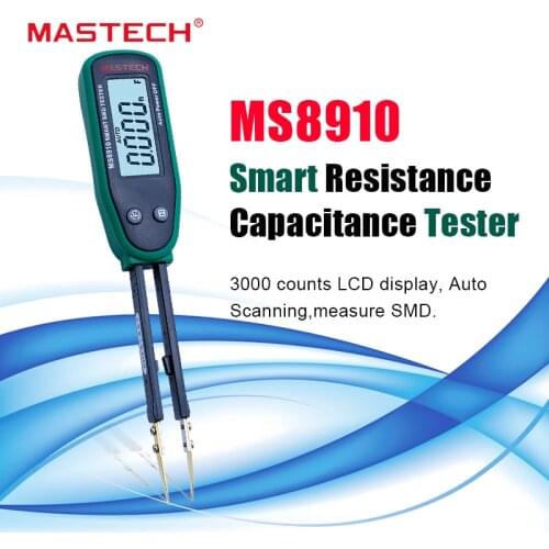 MASTECH MS8910 Digital Multimeter 3000 counts Smart SMD RC Resistance Capacitance Diode Meter Tester Auto Scan