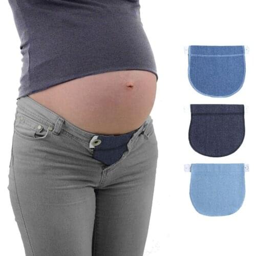 Funklouz Denim Maternity Pregnancy Waistband Belt Elastic Waist Extender Dropshipping