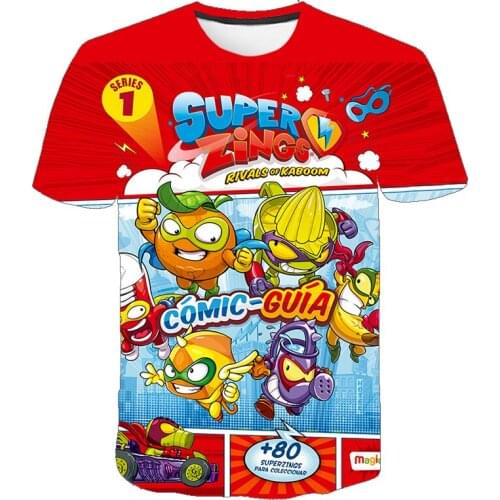 New Fashion Game T Shirt Summer Short Sleeve O-neck Tshirt Superzings Tees For Baby Boys Kids Casual Cartoon Tops Girls T-shirt