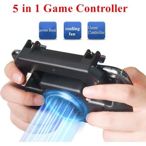 Mobile Game Controller for PUBG Mobile Controller L1R1 Mobile Game Trigger Joystick Gamepad for 4-6.5" iOS Android Phone Keypad