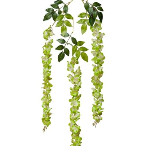 Artificial Wisteria Flower Garland Artificial Fake Wisteria Hanging Flowers For Home Wedding Decor SDF-SHIP