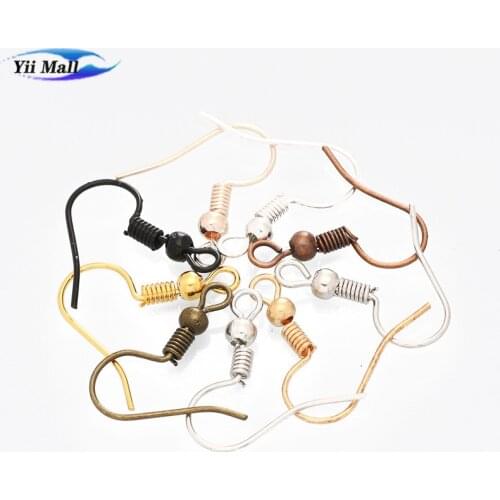 100pcs/lot 316 Stainless Steel Earring Findings Ear Wire Hook For DIY Jewelry Making Earring Hook Accessories Wholesale 20x18mm