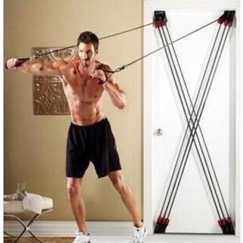 Fitness Resistance Band X-type pull rope all-round rally door fitness resistance rope tension training belt Door Resistance Band