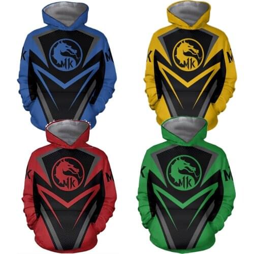 New Mortal Kombat 11 3D Hoodies Men Women Long Sleeve Casual Fashion Mortal Kombat 11 Cosplay Hoodies Sweatshirts