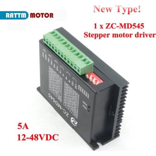 New type!!CNC ZC-MD545 stepper motor stepping motor driver 5A 12-48V/DC For CNC Router