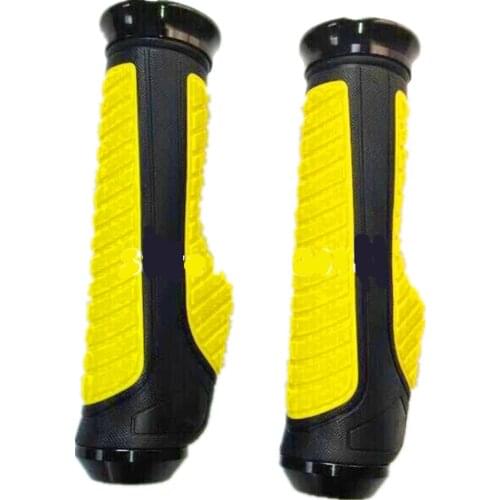 One Pair Yellow Universal 7/8" Motorcycle Dirt Bike Handle Bar GEL Rubber Hand Grips