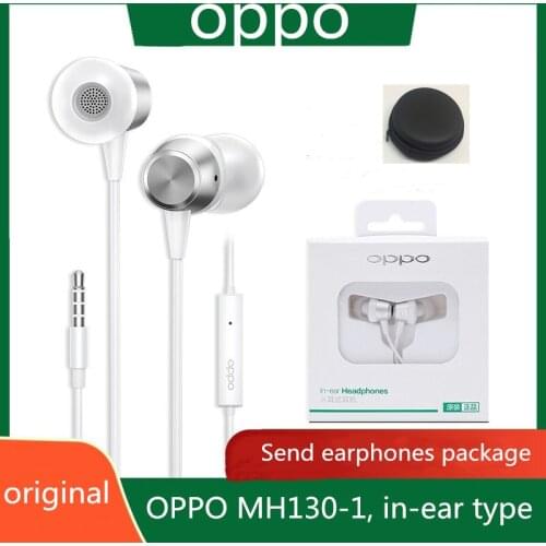 Oppo original MH130-1 in-ear type, 3.5mm music earphone, suitable for mobile phone RENO 3 / RENO 4/ PRO/HUAWEI/Apple mobile phon