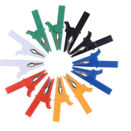 Wholesale 2pcs/lot 55mm Alligator Clips Crocodile Clips Cable Lamp for banana plug connector