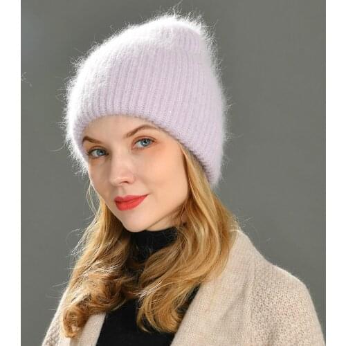 Women Winter Beanies Hat Warm Cashmere Knitted Fashion Solid Skullies Casual Womens Beanie Hats