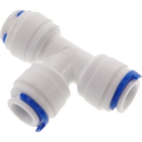 3/8"OD Tube * 1/4"OD Tube * 3/8" OD Tube Type T Quick Connect Aquarium RO Water Male BSP And Tube Connection