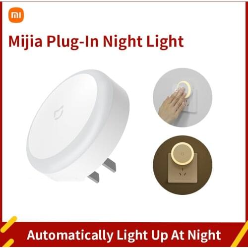 Xiaomi Mi Mijia Smart LED Night Light Light Sensor Touch mode Night Lamp For Home Corridor Bedroom Aisle AC 220V plug in Version