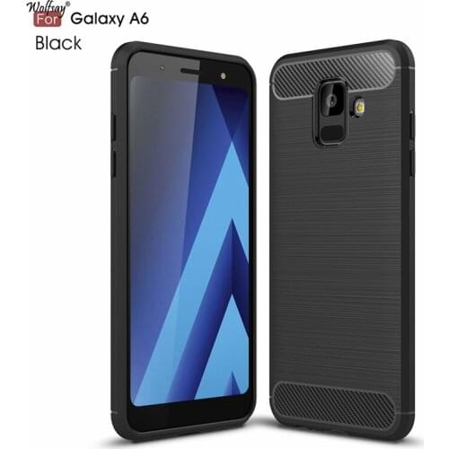Wolfsay Anti-knock Case For Samsung Galaxy A6 2018 Case A600 Soft TPU Brushed Case For Samsung Galaxy A6 2018 Fundas Coque