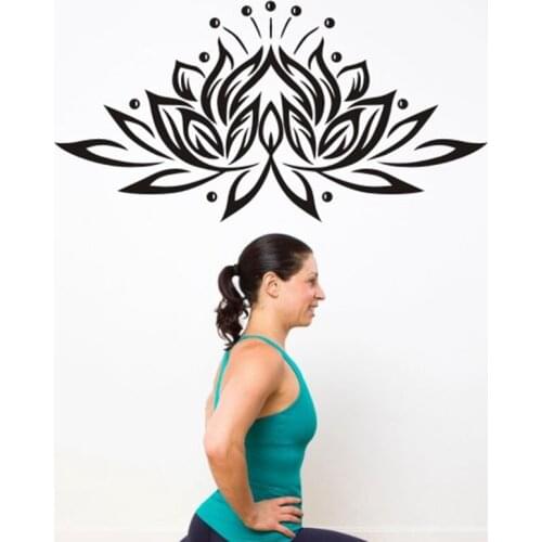 Yoga Club Wall Sticker Decal Lotus Body-building Posters Vinyl Wall Decals Home Decoration Decor Mural Yoga Sticker