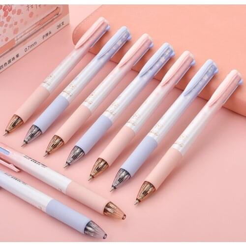 0.7mm Cute Sakura Cherry Blossoms 4 Colors Ballpoint Pen 56 Pcs/lot Japanese Kawaii Pens School Supplies Stationery Gift