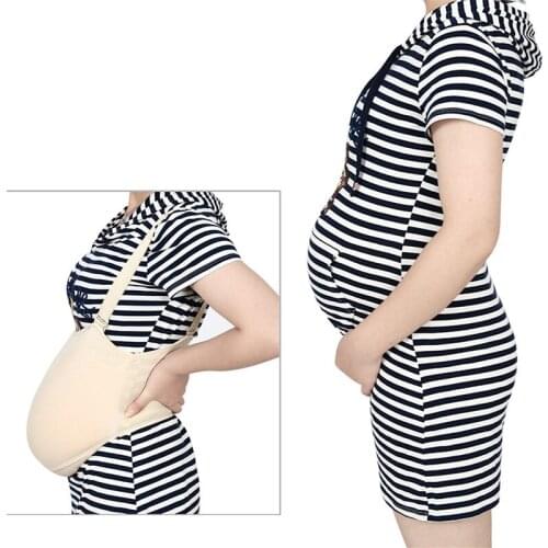 1 Artificial Soft Silicone Fake Pregnancy Belly BumpTummy Doll Pregnancy with Strap 5-6 Months 7-8 Months 2Types
