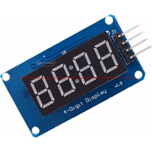 TM1637 4 bit digital tube display module LED brightness adjustable