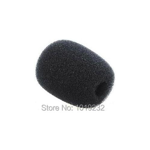 Free Shipping 7mm Replacement black Foam microphone cover microphone foam headsets microphone windscreens headphone cover 100pcs
