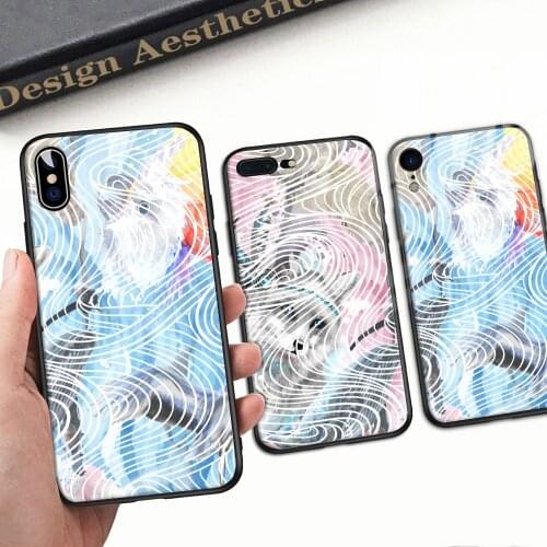 Iphone Case For iPhone 8 7 PlusCase For iPhone 6 6s Plus XS Max XR X 11 12 Pro Max 12Mini Tempered Glass Hard Back Cover
