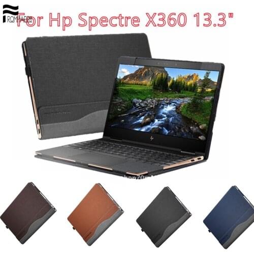 Laptop Sleeve Case Bag For Hp Spectre X360 13.3" Shockproof PU Leather Sleeve Case New Creative Design Protective Cover 2019